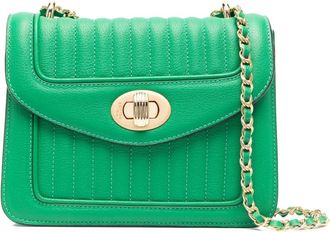 Delage mini Ginette shoulder bag - women - Leather/Leather - OS - Green