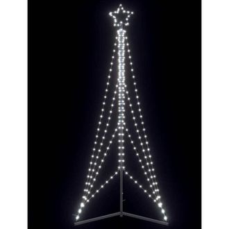 vidaXL &Aacute;rbol De Navidad Led 483 Leds Blanco Fr&iacute;o 240 Cm Vidaxl