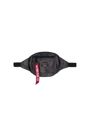 Alpha Industries Tragetasche ALPHA INDUSTRIES Crew Waist Bag Camo, Damen, schwarz (schwarz camo), Obermaterial: 100% Nylon, Futter: 100% Nylon, Taschen Tragetasche