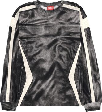 Diesel Black Color Block T-Shirt