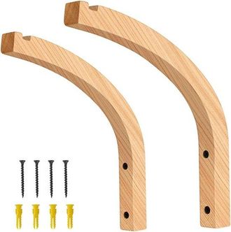 OEM Ganchos Para Plantas - Colgadores De Madera - Plantas Colgantes - Versi&oacute;n De Madera Maciza - 24 X 23 X 2 Cm - Color Madera