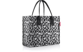 Reisenthel Shopper REISENTHEL Daily Shopper, Damen, Gr. B/H/T: 42cm x 35cm x 17cm, grau (grau, schwarz, wei&szlig;), Polyester, Taschen Shopper