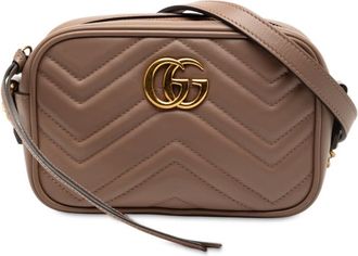 Gucci Pre-owned Gucci Mini GG Marmont Matelasse Leather Crossbody Ladies 448065 527066