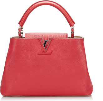 Louis Vuitton Pre-owned Womens Capucines Bb Top Handle Bag - Light Pink Leather - One Size