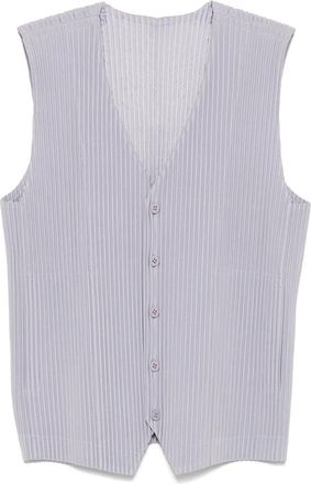 Homme Plissé Issey Miyake Gilet plissé - Grigio