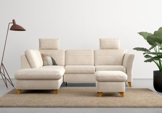 HOME AFFAIRE Ecksofa »Trelleborg L-Form« wahlweise mit Bettfunktion und Bettkasten, inkl. Federkern-Polsterung