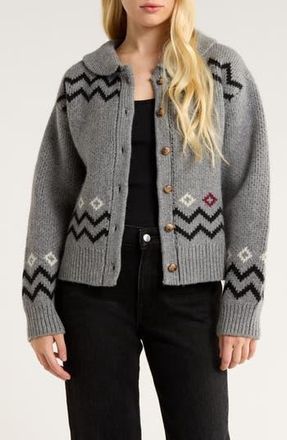 Damson Madder Cecily Wool Cardigan in Grey at Nordstrom Rack, Size 8 Us / 12 Uk