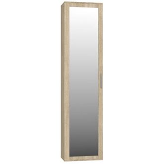 Hucoco Atara Mueble De Entrada Con Gran Espejo 180x50x35cm Dos Baldas + Perchero Muebles De Entrada
