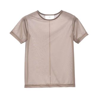 Song for the Mute Tops, Dames, Beige, S, Polyester, Double Layer Fitted L/S