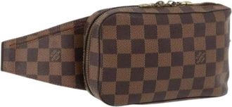 Louis Vuitton Pre-owned Belt Bags, female, Brown, Size: ONE SIZE Pre-owned Damier Ebene Canvas Shoulder Bag