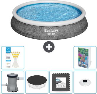 Bestway Piscina Bestway Fast Set Redonda - 396x84 Cm - 7-piezas S312