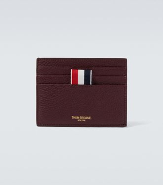Thom Browne RWB Stripe leather cardholder