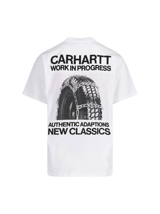 Carhartt Work in Progress Mens T-Shirts And Polos White Organic Cotton