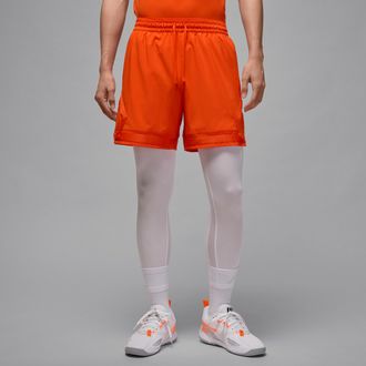 Nike Jordan Mens Jordan Sport Dri-FIT Woven Diamond Shorts in Orange | FQ2989-891