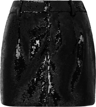 Philipp Plein Mini Rok - Dames - Korte rokken - Zwart - XL - Polyester - Rokken