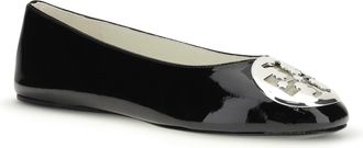 Tory Burch Womens Reva Ballerinas Perfect Black Calf Leather Bos Taurus Flat Shoes
