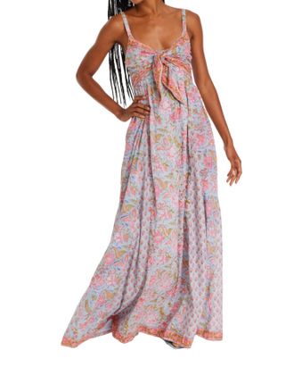 Allison New York Martina Maxi Dress In Blue Coral Floral