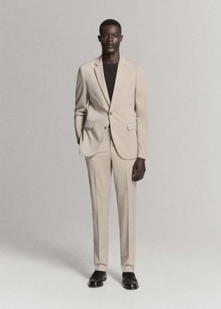 Mango Giacca completo Par&iacute;s super slim-fit beige - Uomo - 46 - MANGO MAN