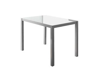 Pondecor Interiorismo Mesa fija rectangular cristal blanco