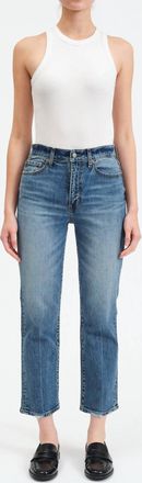 Daze Straight Up High Rise Straight Leg Jeans In Stunner