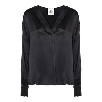 Semicouture Blouses, female, Black, Size: M Semicouture Shirts