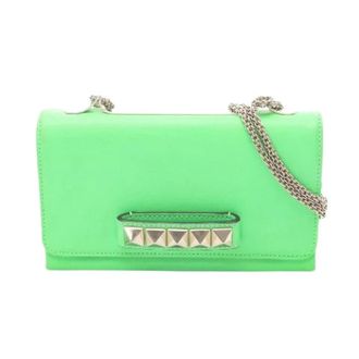 Valentino Pre-owned Mini Bags, female, Green, Size: ONE SIZE Pre-owned Va Va Voom Leather Shoulder Bag