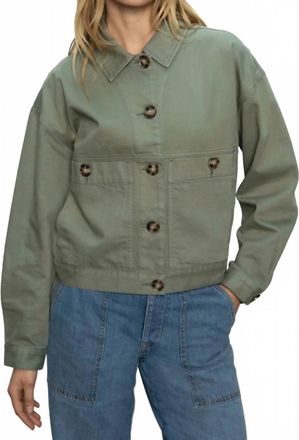 Sanctuary Coastal Denim Shacket In Dark Spruce