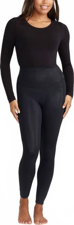 Yummie Tummie Elektra Coated Shaping Legging In Black