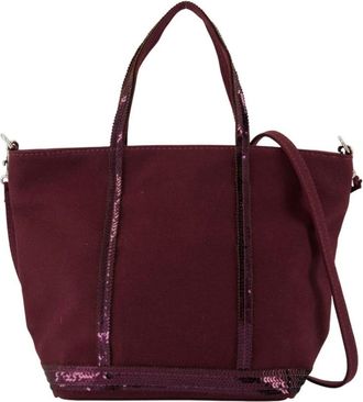 Vanessa Bruno Paarse Katoenen Shopper Tas - Dames - Shoppers - Paars - ONE Size - Katoen - Tassen