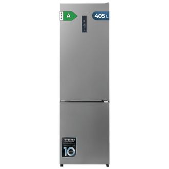 Cecotec Cecotec Bolero Coolmarket Combi 405 Wl Elite Inox A - Frigor&iacute;fico Combi Inox Con Interior Elite Grey Y Max Inside, Full Led Wall, Fresh Flex, Elite Gr