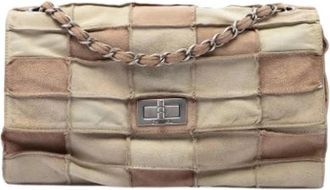 Chanel Pre-owned Reissue Shoulder Bag - Dames - Vintage Schoudertas - Beige - ONE Size - Su&egrave;de - Vintage