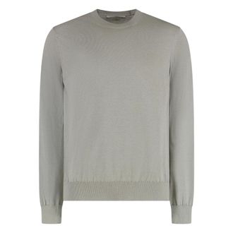 Comme Des Gar&ccedil;ons Truien & Vesten, Heren, Grijs, M, Katoen, Katoenmix Sweater met Ronde Hals