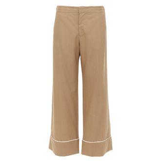 Marni Brown Wool Pajama Trousers