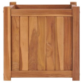 Berkfield Home Raised Bed 40x40x40 cm Solid Teak Wood in Brown | Size: 40 x 40 x 40 cm