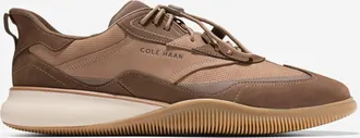 Cole Haan Mens 6.ZER&Oslash;GRAND Quick-On Leather Sneakers - Brown Size 10.5