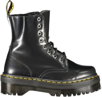 Dr. Martens Leren Enkelboot met Zijrits - Dames - Veterlaarzen - Zwart - 38 EU - Leer - Schoenen