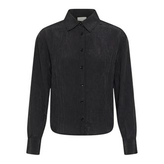 Kaffe KAdebbie Shirt - Dames - Blouses & Shirts - Zwart - Maat: L Polyamide