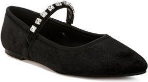 Rag & Co. Aralia Water Repellent Pointed Toe Flat in Black at Nordstrom Rack, Size 10