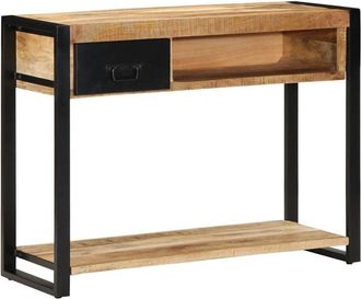 vidaXL Mesa consola madera maciza mango 100x35x75 cm Vidaxl