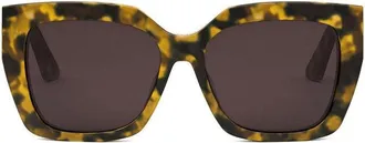 Dior MISSDIORS2F26D0 Tortoiseshell Square Full Rim Sunglasses - Brown