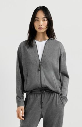 Brunello Cucinelli Sweatshirt with hood in Dark Grey at Nordstrom, Size Xx-Small Eu