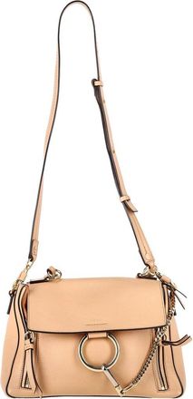 Chlo&eacute; Nude Calfskin Leather Small Faye Day Shoulder Bag (Authentic Pre-Loved)