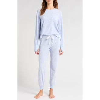 PJ Salvage Velour Pajamas in Peri at Nordstrom Rack, Size Large