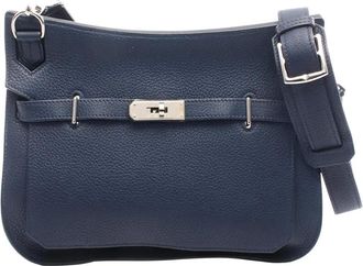 Herm&egrave;s 2010 Clemence Jypsiere 28 crossbody bag - Blu