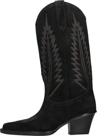 PARIS TEXAS Schoenen, Dames, Zwart, 40 EU, Su&egrave;de, Rosario Suede Texan Boots
