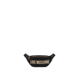 Love Moschino Logo-appliqu&eacute; Belt Bag - female - Love Moschino - Bum Bags - Black - ONE SIZE - Bags