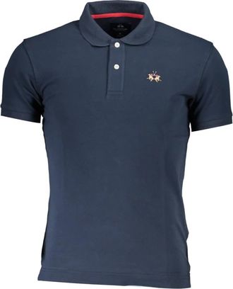 La Martina Kleding - Heren - Polos - Blauw - 2XL - Tops