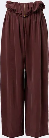 Chlo&eacute; Chlo&eacute; Silk-blend poplin wide-leg pants