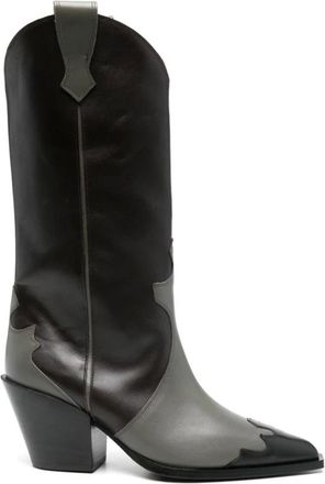 【関税込み】Aeyde ブラック Ariel レザー カウボーイブーツ Aeyde | ARIEL Black Leather Cowboy Boot