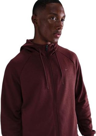 Nike Mens Dri-FIT UV Primary Full-Zip Hoodie - Dark Team Red/Dark Team Red Size 3XL